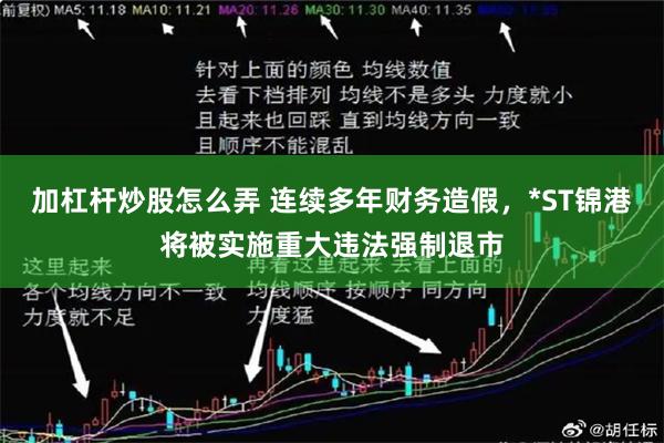 加杠杆炒股怎么弄 连续多年财务造假，*ST锦港将被实施重大违法强制退市