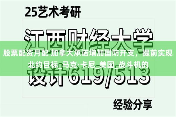 股票配资月配 加拿大承诺增加国防开支，提前实现北约目标_马克·卡尼_美国_战斗机的